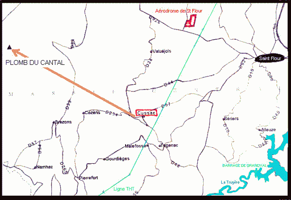 Carte de la region